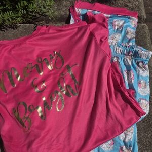 Simply Southern Merry & Bright Santa Short Sleeve PJ's